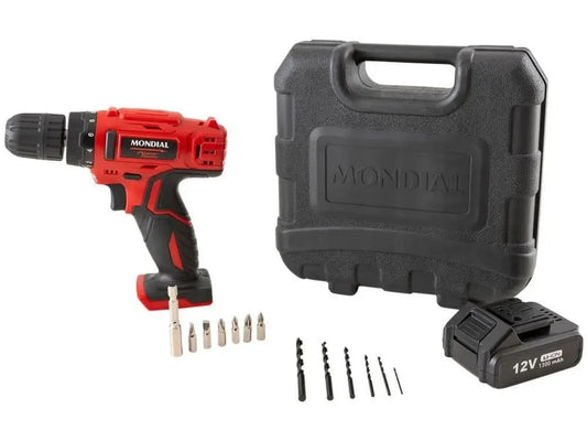 12V Battery Mondial Drill and Screener with FPF-06M Power Tools Case