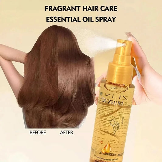 Hair Care Essential Oil Spray, Nourishing & Repair, Smooth Shiny Finish, Long-Lasting Fragrance, Easy Use for All Hair Types