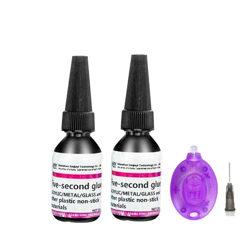 UV-Kleber Super Bonding Schweißkleber-Set UV-härtender Kleber 5 Sekunden Fix Klebstoff Dichtmittel Klebe- & Schweißkleber-Set