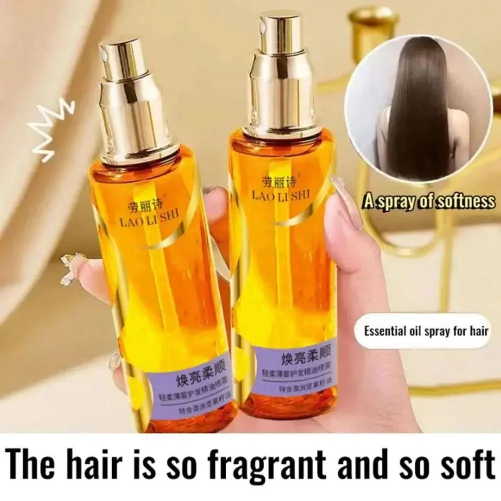 Haaröl-Spray Duft-Haarmaske Nährendes Pflegeöl Tiefenwirksam Feuchtigkeitsspendendes Lockenspray Geschenk Haarpflegeserum für Frauen