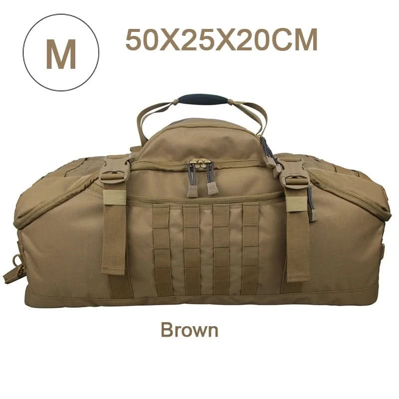 LQARMY 30L 45L 80L Sport-Reisetasche Molle Taktischer Rucksack Fitnessstudio-Sporttasche Große Seesäcke für Camping Jagd Angeln