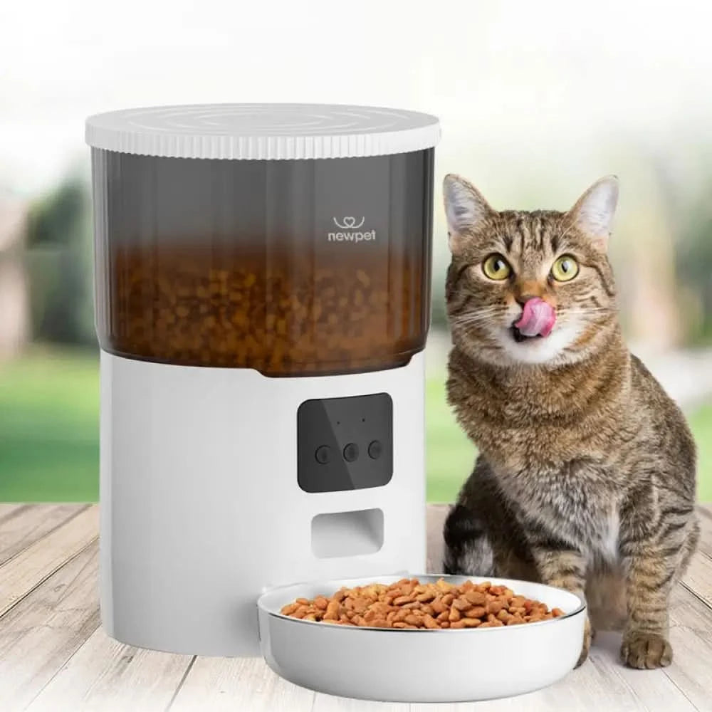 4L Automatic Pet Feeder For Cats WiFi Smart Swirl Slow Dog Feeder With Voice Recorder Large Capacity Timing Cat Food Dispenser