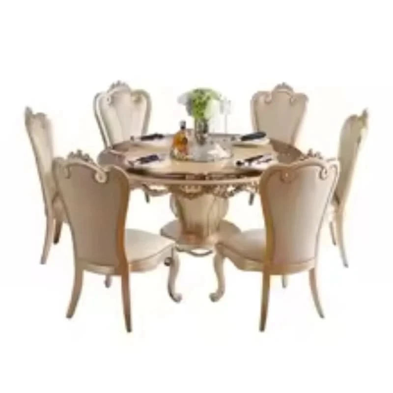 Kitchen Mobile Dining Table  Non Slip Modern Dining Table Set Living Room Esstisch House Accessories Luxury Unique Round Design