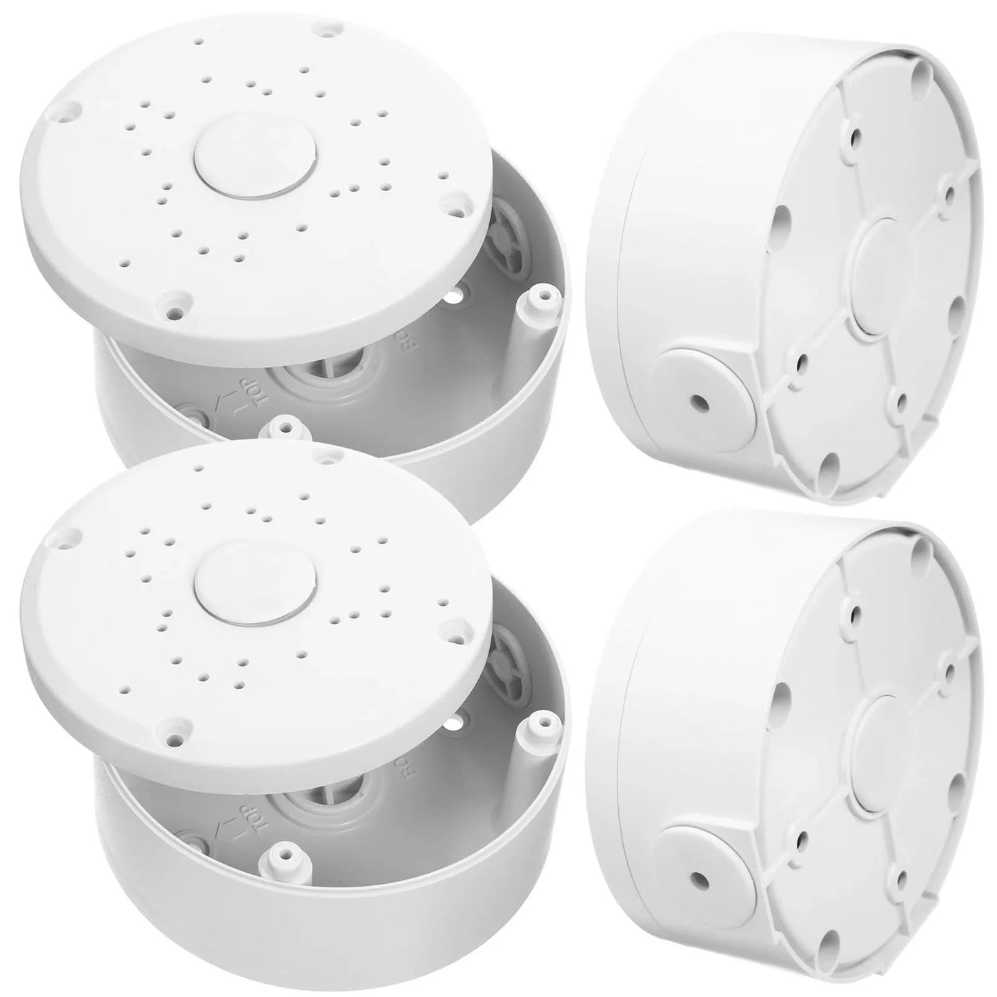 4Pcs Security Camera Junction Box Reusable Camera Cable Hide Box Outdoor Camera Accessory