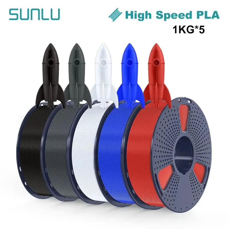 SUNLU 5KG 3D Filament High Speed PLA/PLA META/APLA/PLA MATTE 1.75mm 5Roll 1KG 3D Printer Filament for 3D Printer