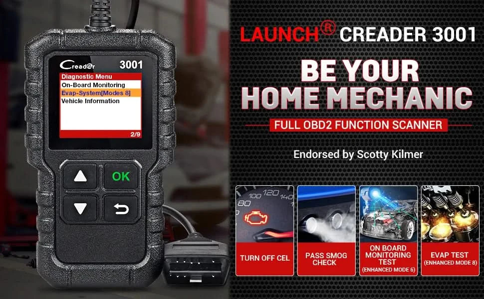 LAUNCH X431 CR3001 OBD2 Scanner Automotive Auto Full OBD2 Diagnosegerät Codeleser Scanner Kostenloses Update PK ELM 327