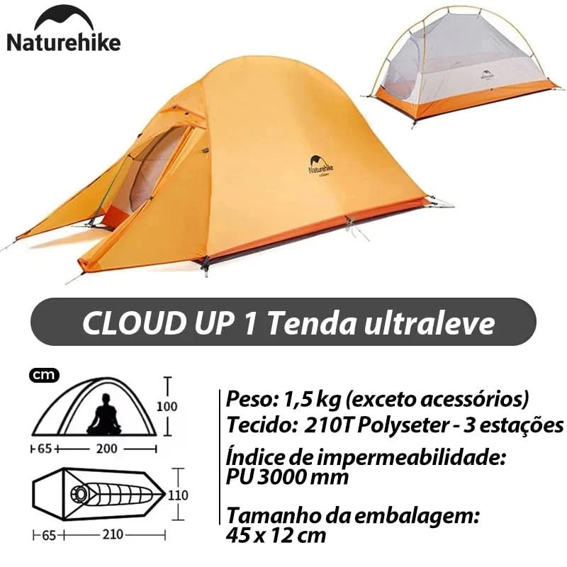 Naturehike Brazil Cloud Up 1-2-3P Camping Rucksack Outdoor Ultraleicht Wasserdichtes Zelt Camping Strandzelt