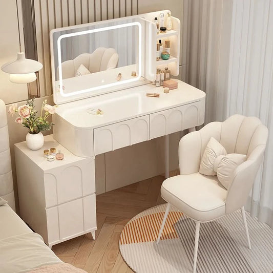 White Home Dressing Table Wood Cute Comfortable Luxury Dressing Table Minimalist Modern Muebles De Dormitorio Room Furnitures