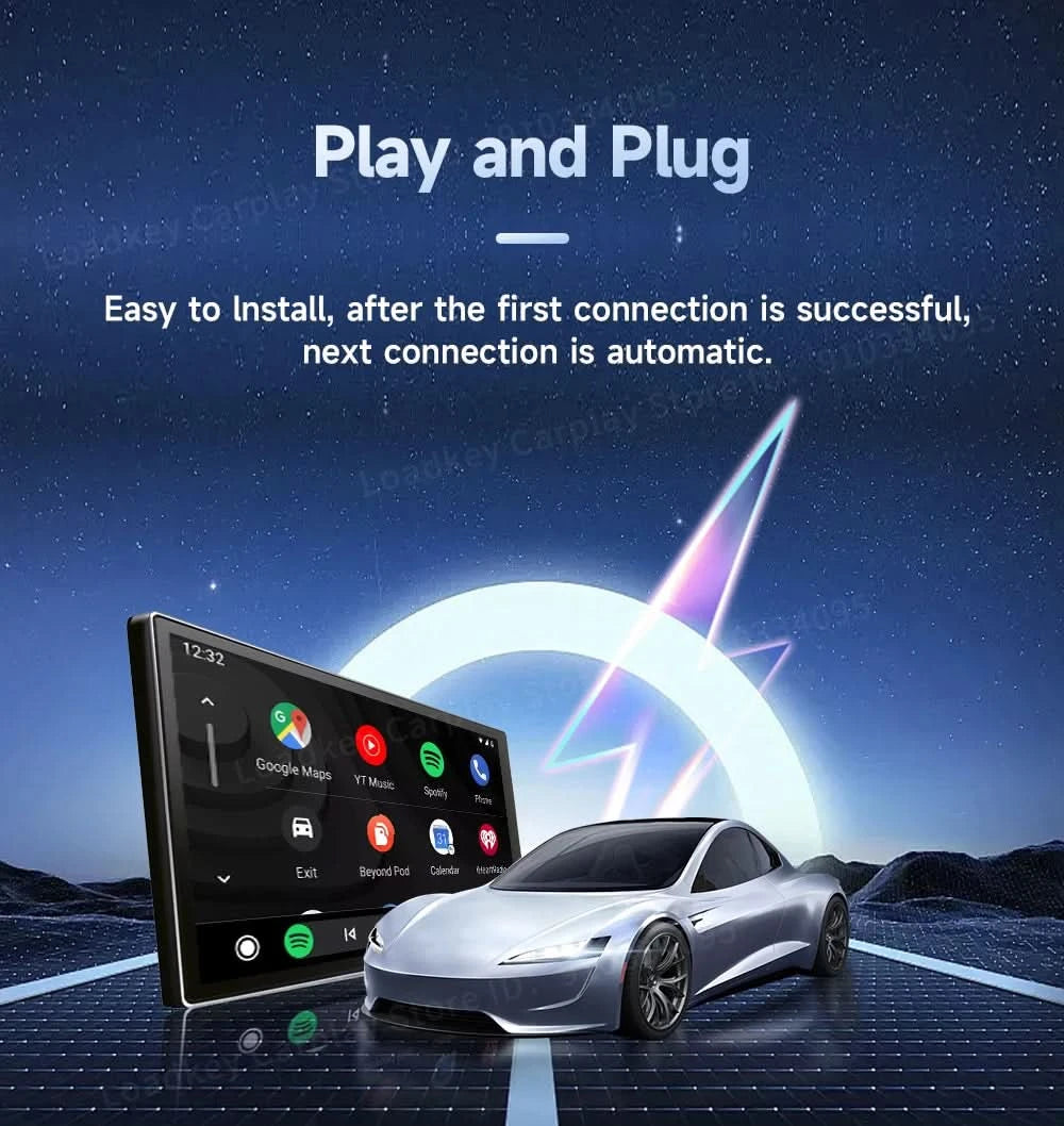 Carlinkit HDMI-Ausgang Auto TV Mate Carplay Qualcomm 6225 8-Core Android Auto Wireless Adapter unterstützt Youtube GPS Split Screen