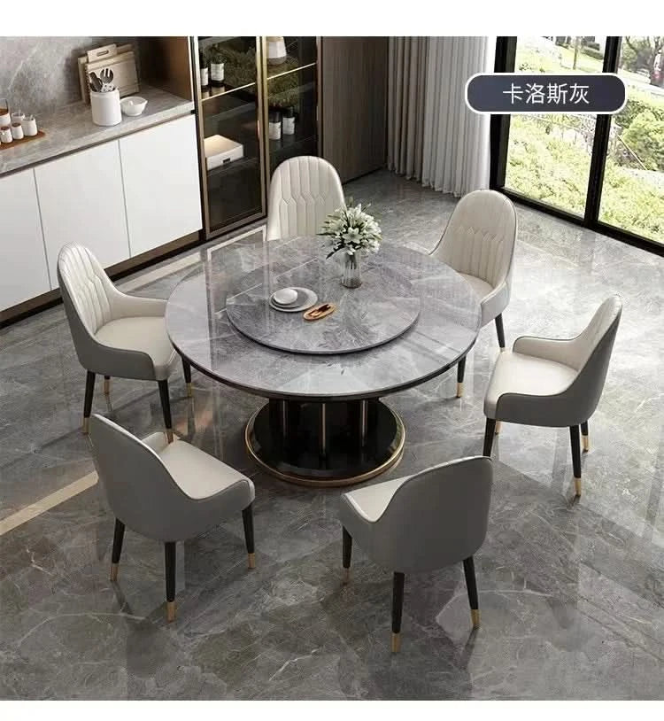 Round 6 People Dining Table Kitchen Living Room Dressing Dinning Table Set Coffee Hospitality Mesa Comedor Kitchen Furniture