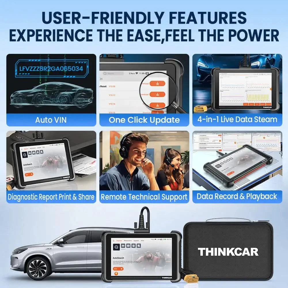THINKCAR THINKSCAN 689 Professional Car Diagnostic Tools CANFD DOIP Bi-directional ECU Coding 34 Reset Full System Obd2 Scanner