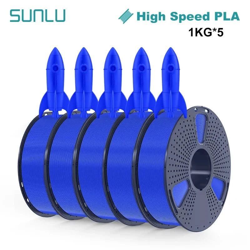 SUNLU 5KG 3D Filament High Speed PLA/PLA META/APLA/PLA MATTE 1.75mm 5Roll 1KG 3D Printer Filament for 3D Printer