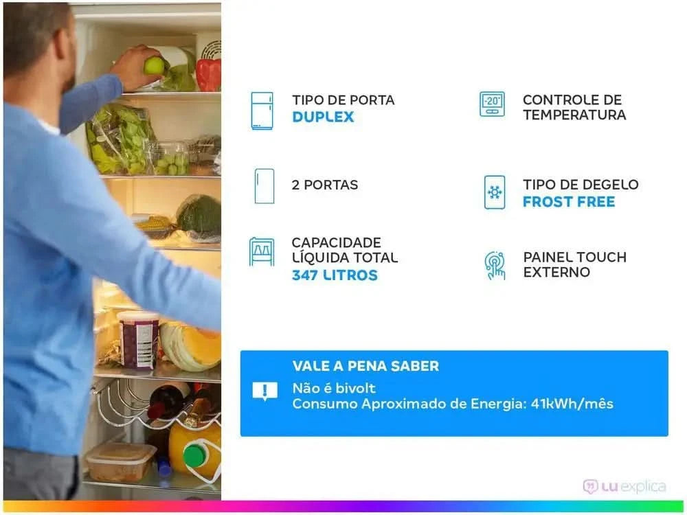 Midea Frost Free Duplex - 220V Refrigerator/Cooler