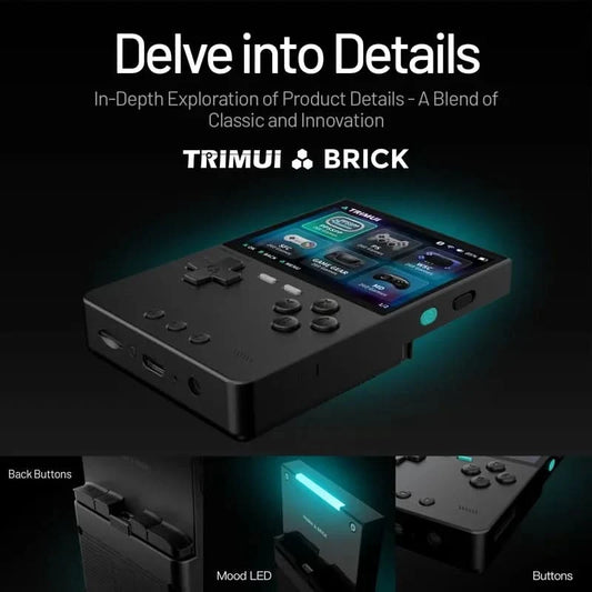 TRIMUI BRICK Handheld Game Console Portable Retro Video Player Game Console Linux System 3000mAh Long-life Battery LED Boy Gifts
