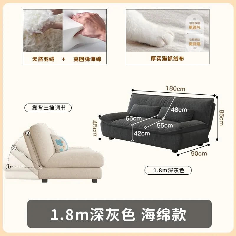 Living Room Loafer Sofas Folding Function Small Outdoor Sofas Modern Design Camas Y Muebles Para El Hogar Home Furniture