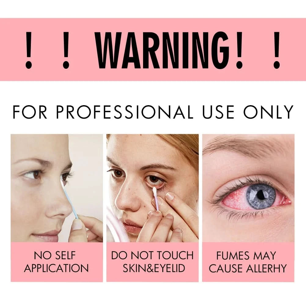 5 Stück Wimpernkleberentferner 10ml Wimpernkleberentferner Wimpernverlängerungskleberentferner Nicht reizend Schnelle Entladung Klebstoff Make-up
