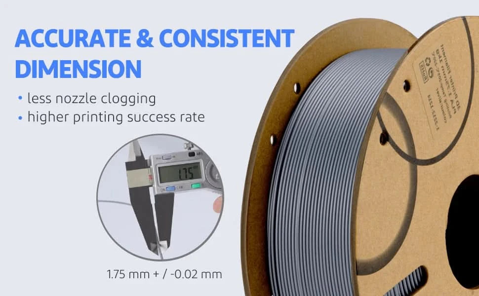 ELEGOO 1.75mm PLA Filament 1kg Plastic 3D PLA for 3D Printer Consumables Material for FDM 3D Printer NEPTUNE 3 PRO