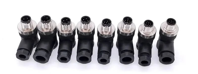M12-Sensorstecker 4-polig 5-polig M12-8 wasserdichter Stecker & Buchse Schraubanschluss A-kodierte Sensorstecker