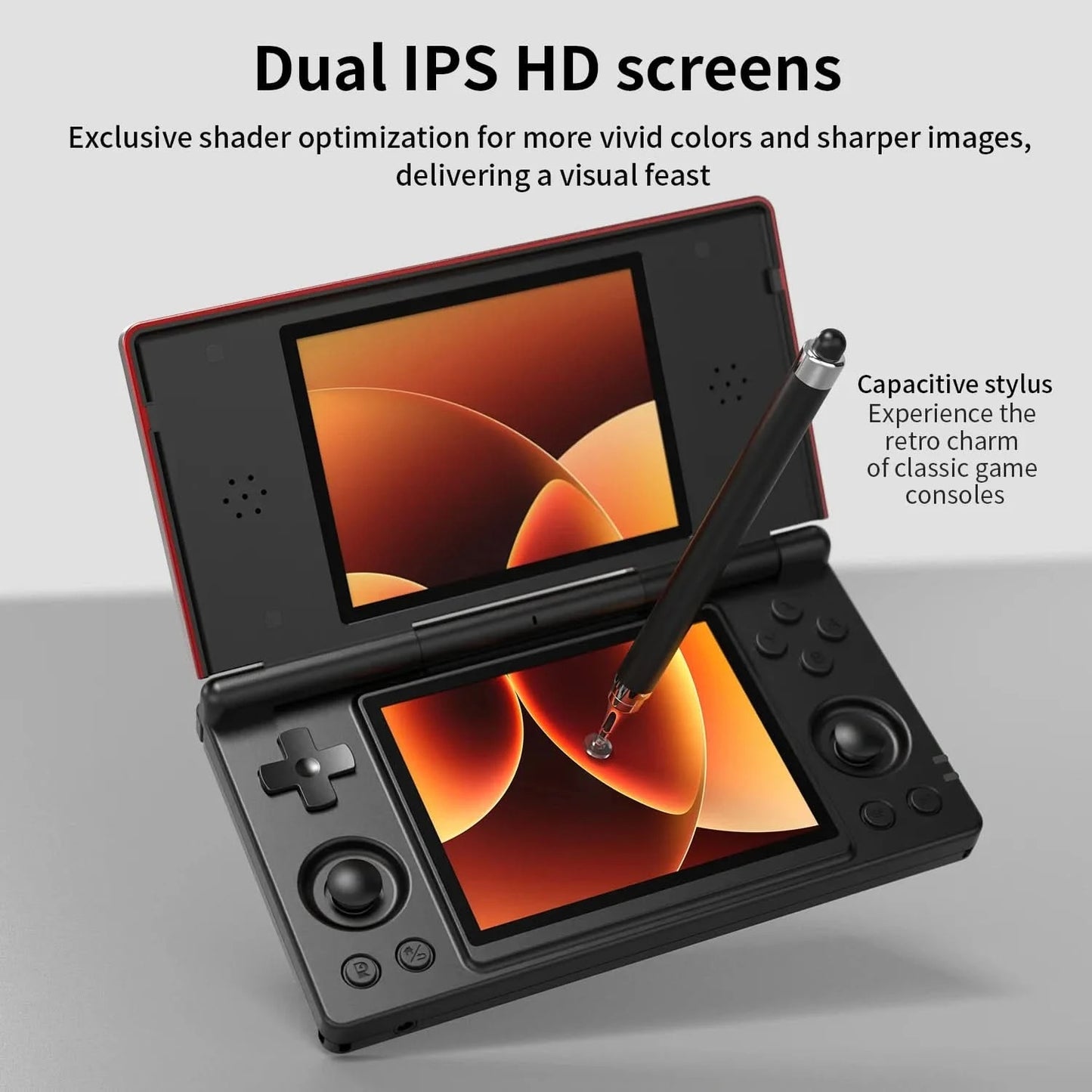 Anbernic RG DS Retro Handheld Game Console Flip Video Games Player 4" IPS Dual Screen Android14 4000mAh Supports RixelHK PSP PS2