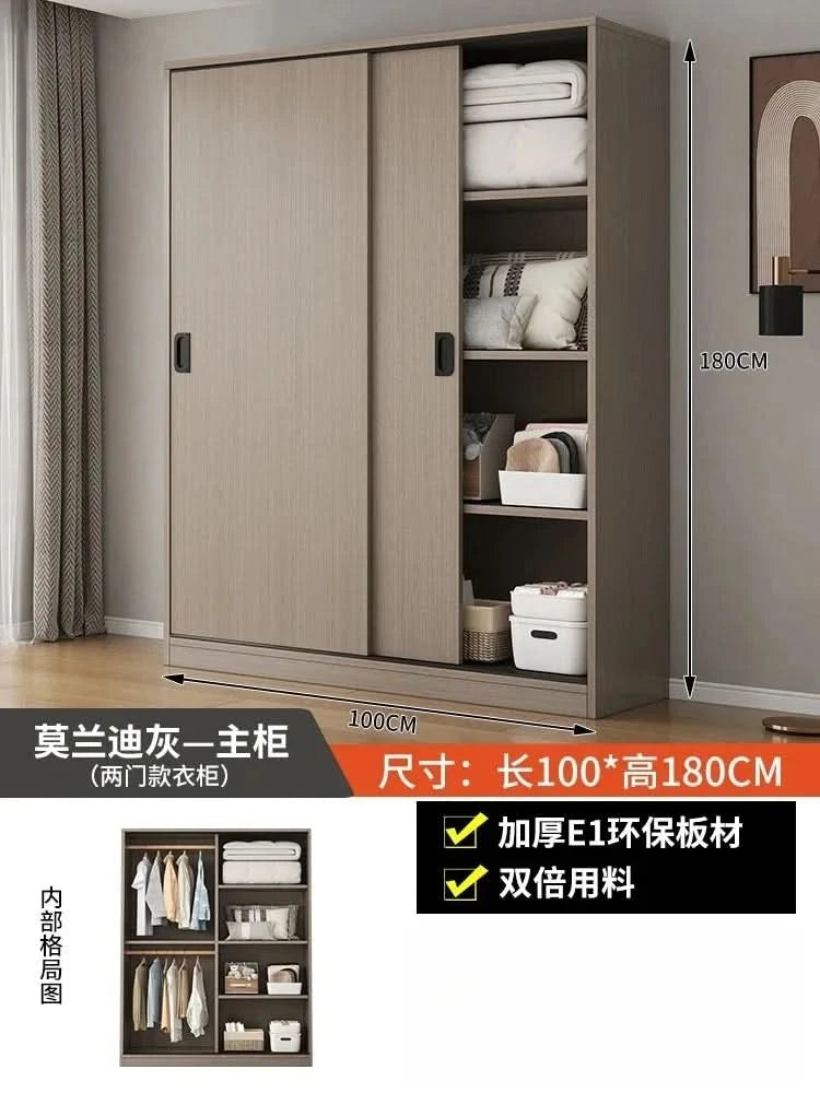 ZEco White Design Kleiderschränke Organizer Schiebetür Schlafzimmer Schrank Kleiderschränke Aufbewahrungsregal Armoires De Chambre MöbelZ