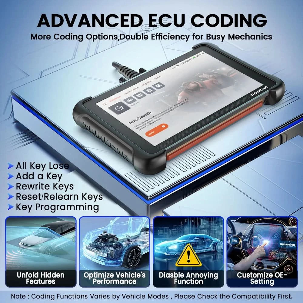 THINKCAR THINKSCAN 689 Professional Car Diagnostic Tools CANFD DOIP Bi-directional ECU Coding 34 Reset Full System Obd2 Scanner