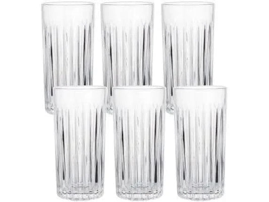 350ml Glass Cups Set 6 Pieces Haus Concept Filetto