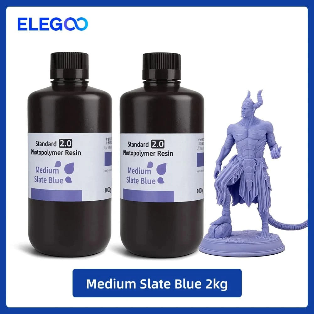 Elegoo 1KG/2KG/4KG UV-Harz 2.0 für 3D-Drucker SATURN 3 ULTRA 3D-Druckmaterial UV-Harz normal 1kg Flüssigkeitsflasche