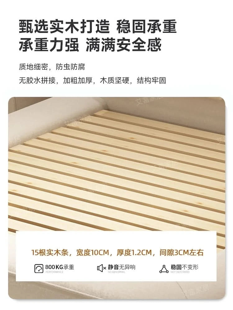 Queen Size Marriage Bed Modern Minimalist Multifunctional Bedroom Bed Storage Space Camas De Casal De Luxo Home Furniture