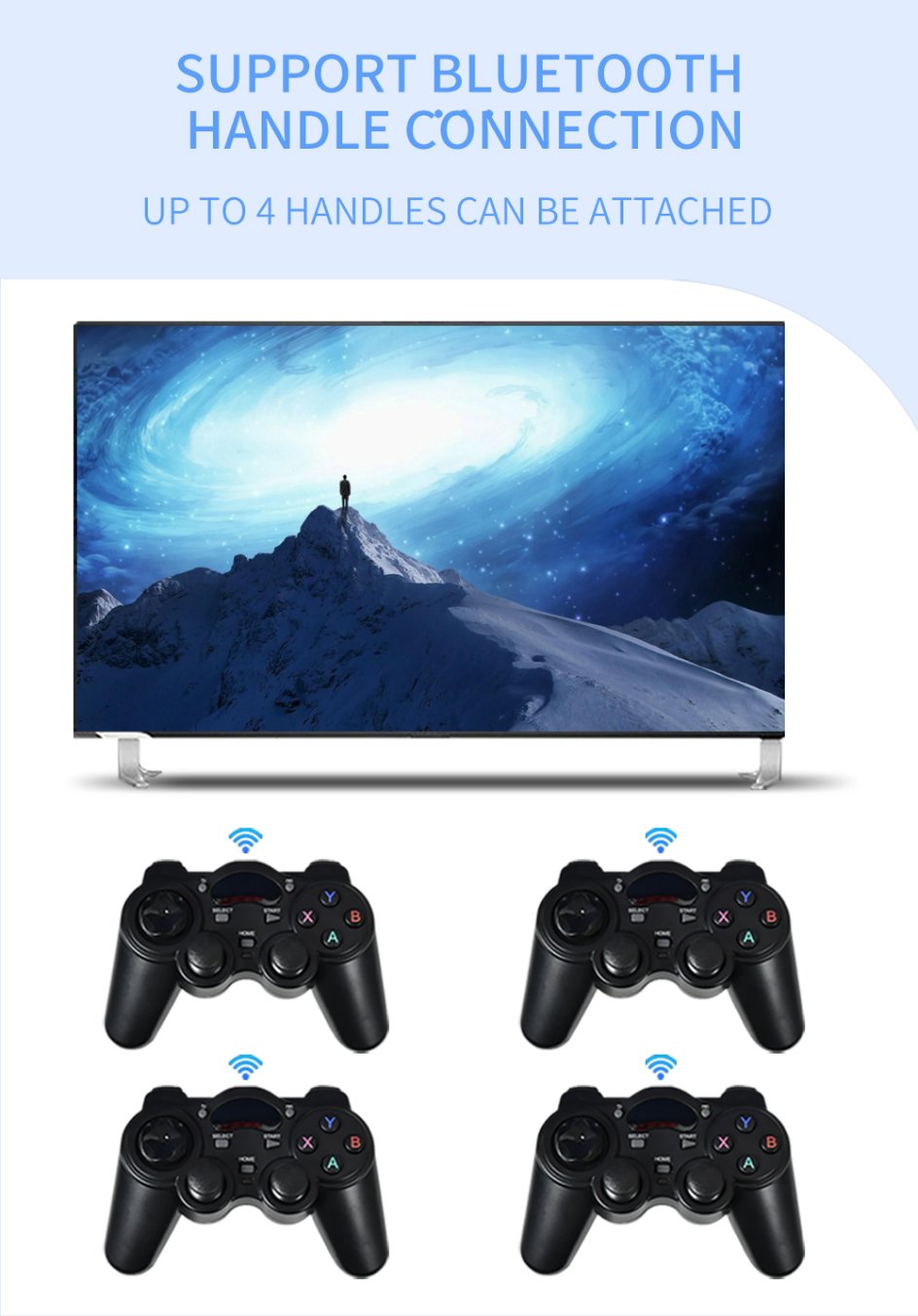 80000Games 512G POWKIDDY X55 5.5INCH IPS Screen RK3566 Handheld Game Console Linux Open-Source Retro Console HD Gifts