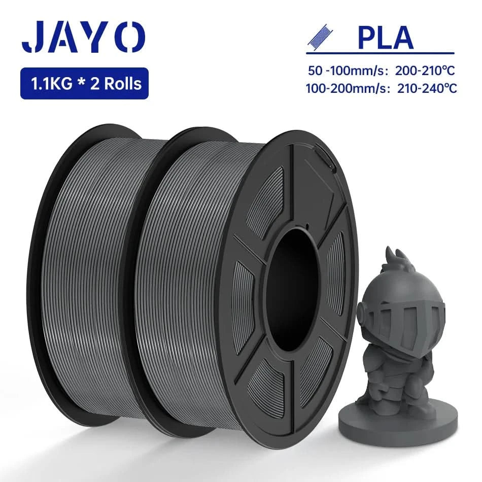 JAYO PETG/PLA/SILK/PLA Meta/PLA+/ABS 2 Rollen 3D-Drucker-Filament 1,75 mm Kreatives Modellmaterial für Kinder für 3D-Stift-Filament