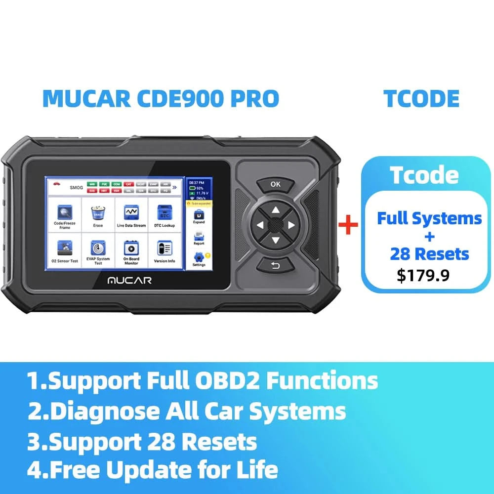MUCAR CDE900 PRO Diagnosewerkzeuge für Auto Obd2 Code-Lesegerät Diagnose Autos Lebenslanges kostenloses Update OBD2 Scanner Werkzeuge für Mechaniker