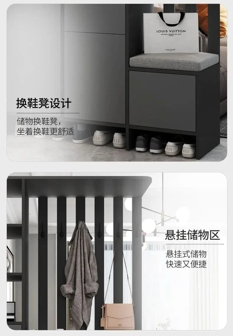 Modern simple large storage space multi-functional partition set furniture living room hall cabinetdrawer type storage Living ro