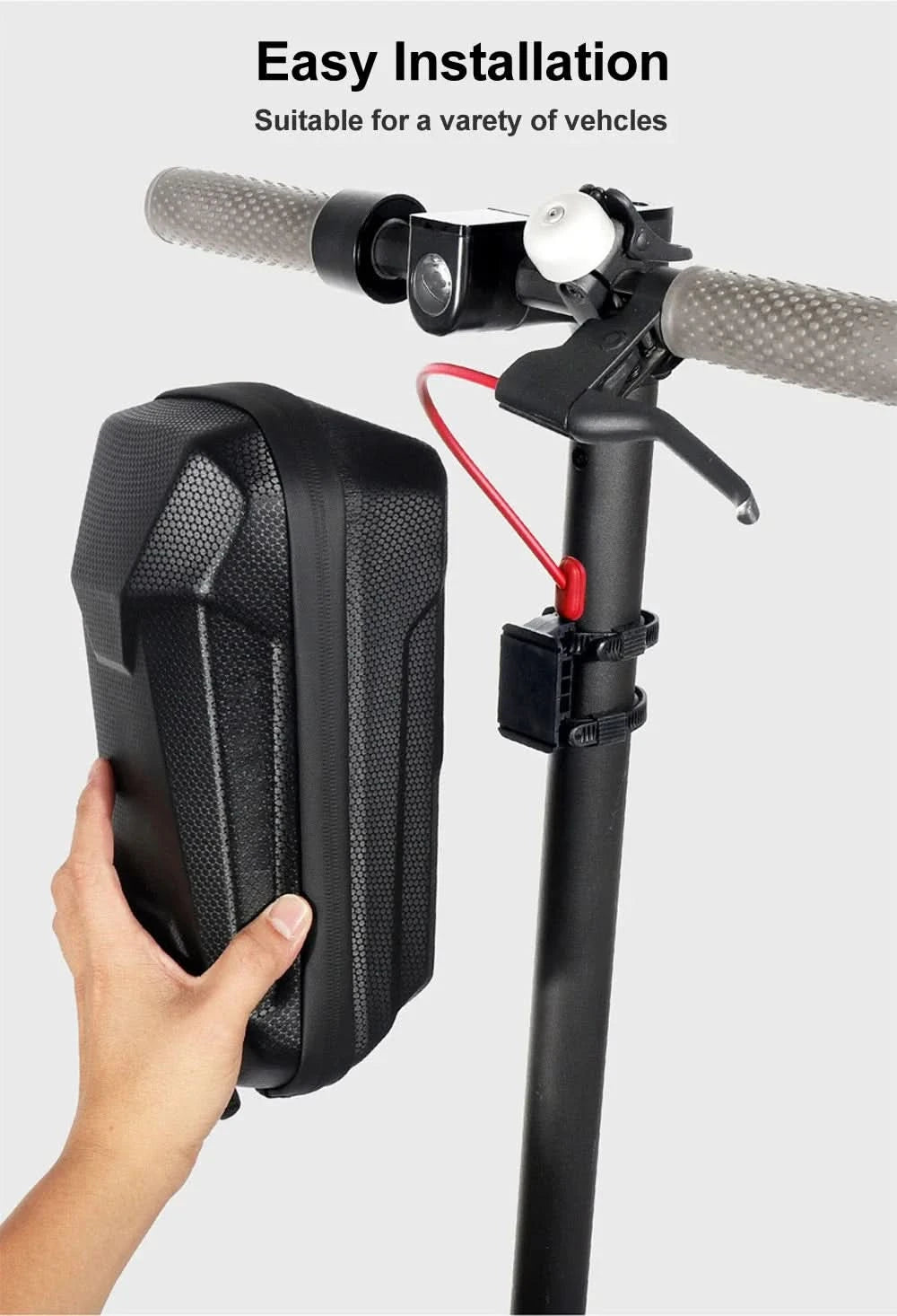 Elektroroller-Tasche Tragbare große Kapazität Auto-Tasche Aufbewahrungstasche Regendichte Front-Aufbewahrungs-Lenkertasche für Roller-Zubehör