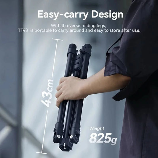 Ulanzi TT43 Reversible Leg Light Stand 1.9m Foldable Portable Light Stand Tripod for Max Load 3kg for DSLR Camera Smartphone