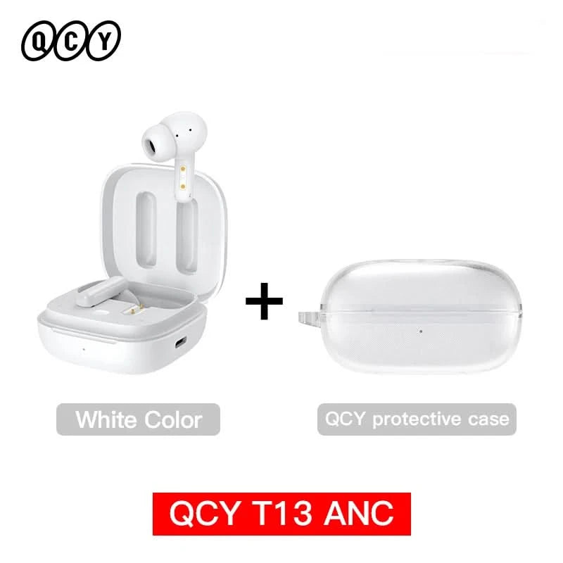 QCY T13 ANC Wireless Earbuds Bluetooth 5.3 TWS ANC Geräuschunterdrückung Kopfhörer 4 Mikrofone ENC Headset In-Ear Freisprech-Ohrhörer