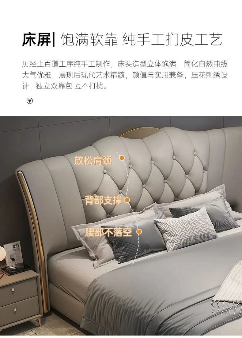 Bedgeraamte & Frames Bedframes Queen Size With Mattress Bed 180x200cm King Size Single Bed Base Modern Bedroom Set Furniture
