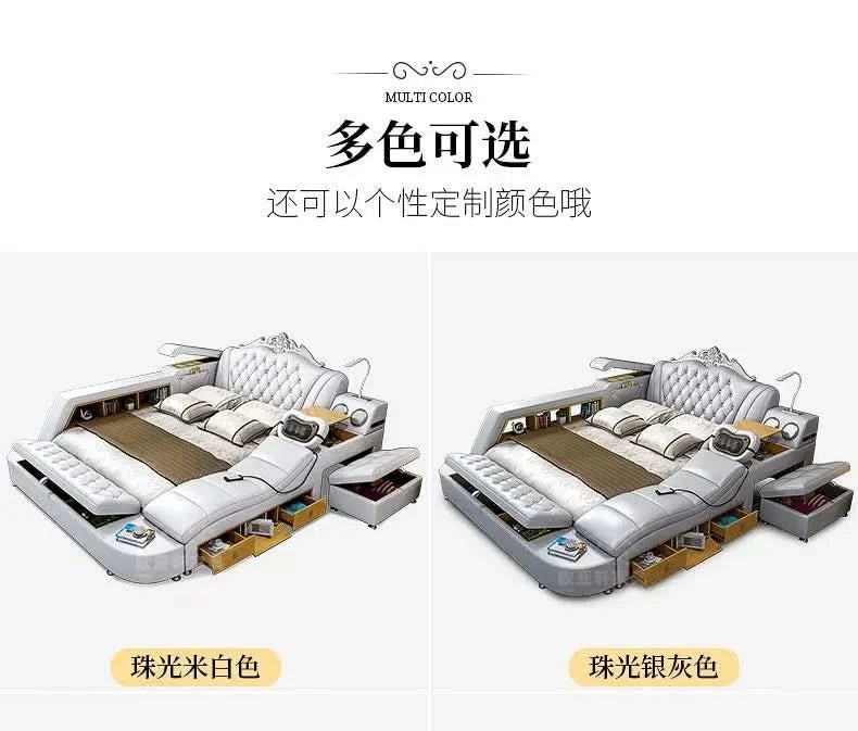 Frame Full Size Storage Bed Queen Size Luxury 180x200cm King Bed Minimalist Upholstered Nordic 150x200cm Home Bedroom Furniture