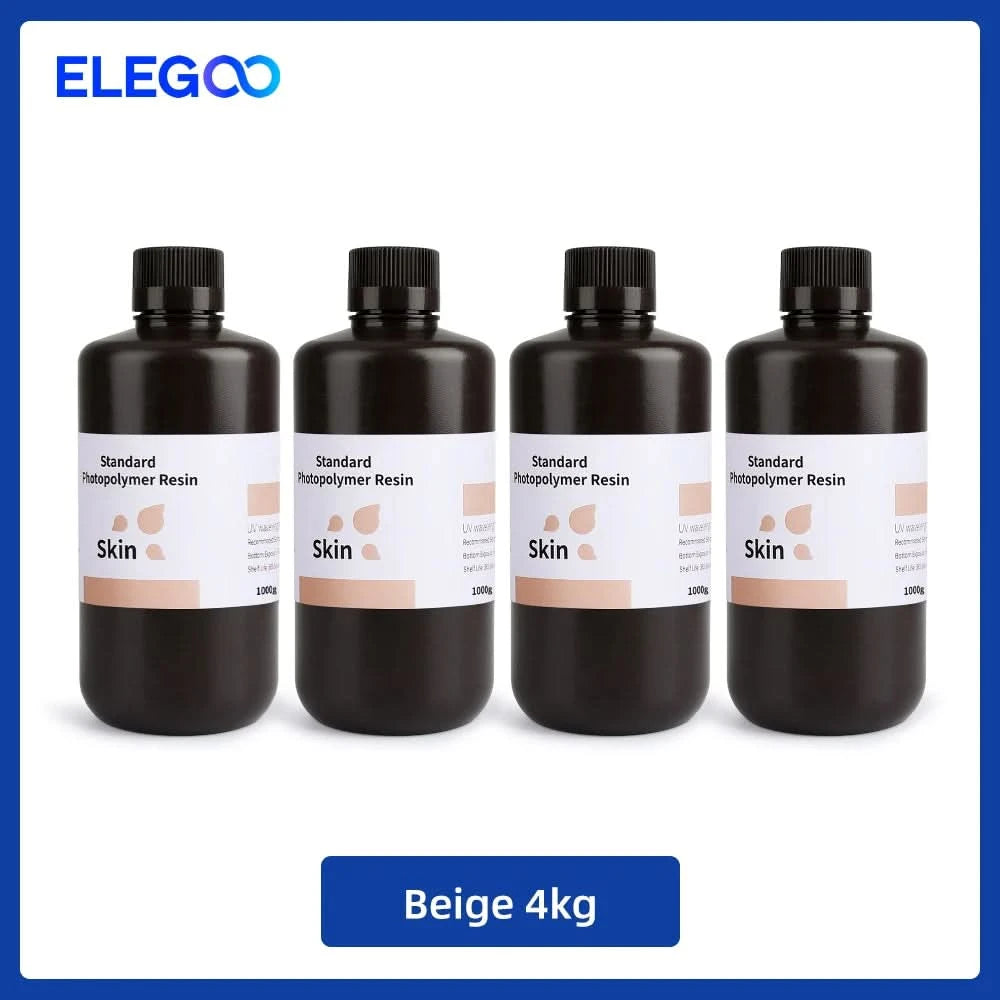 Elegoo 1KG/2KG/4KG UV-Harz 2.0 für 3D-Drucker SATURN 3 ULTRA 3D-Druckmaterial UV-Harz normal 1kg Flüssigkeitsflasche