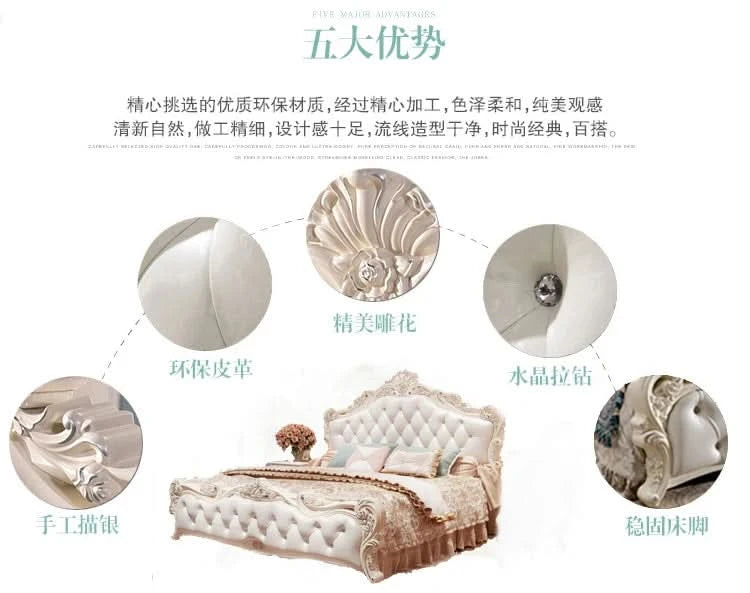 Large Girls Bedrooms Double Bed Board Box Young 
Luxury Household Double Bed Storage Modern Camas De Dormitorio Furniture Home