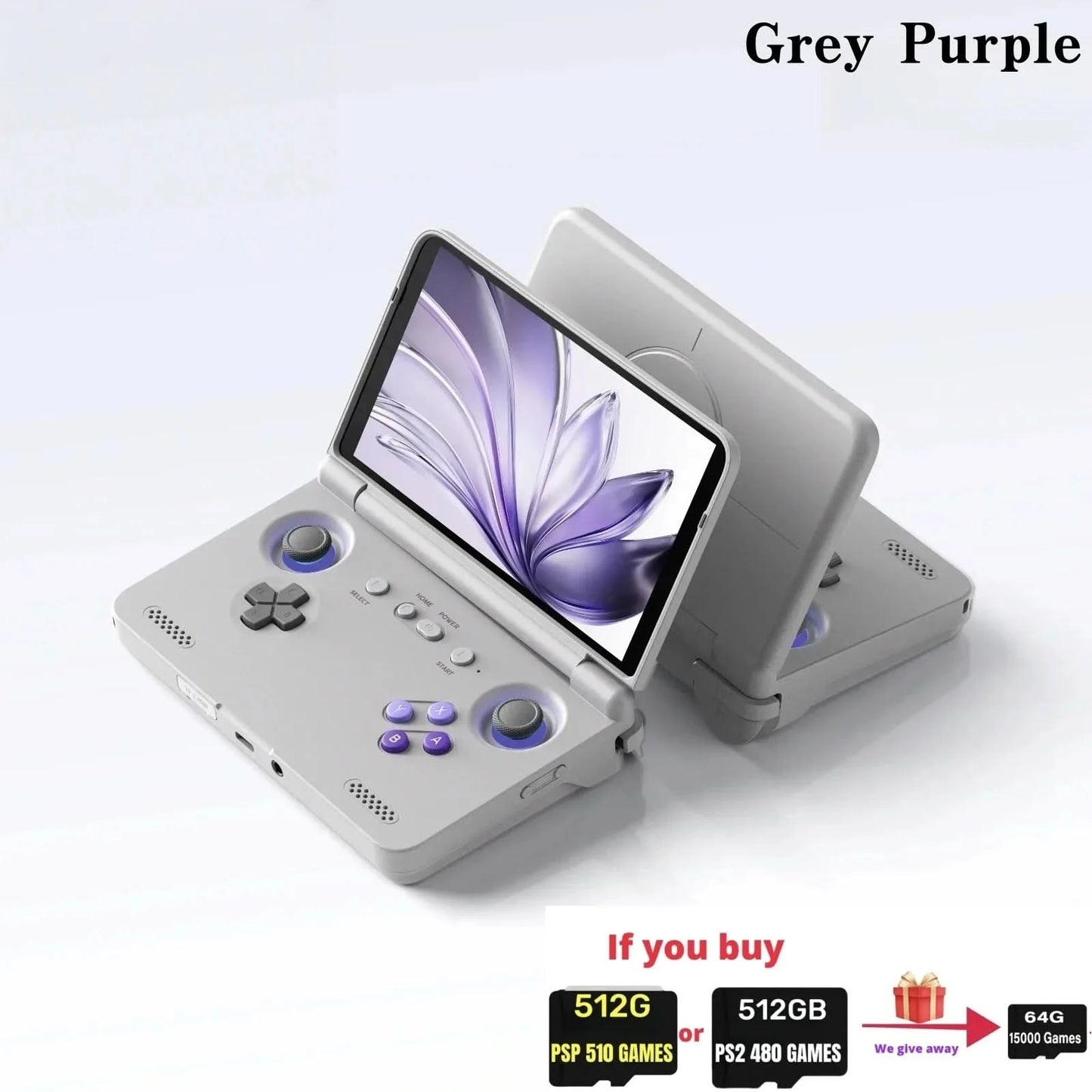 Retroid Pocket Flip 2 RP Flip 2 Retro Handheld-Spielkonsole Videospielkonsole 5,5'' AMOLED-Touchscreen PSP PS2 SD865 Android13