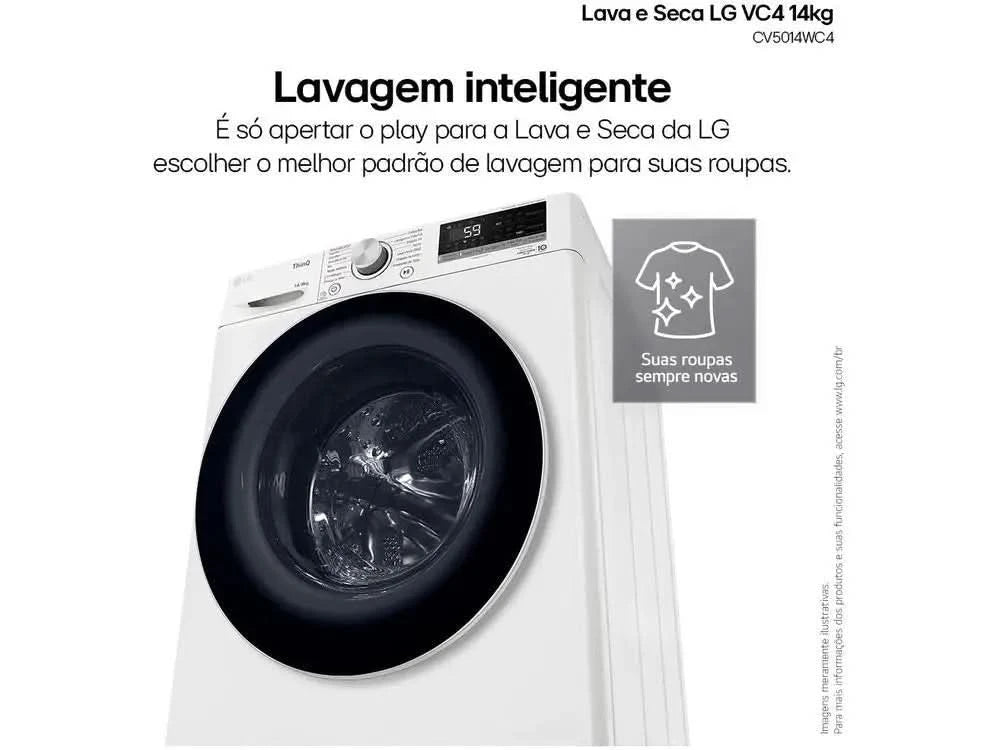 Waschtrockner LG 14kg Smart VC4 CV5014WC4 mit-110V