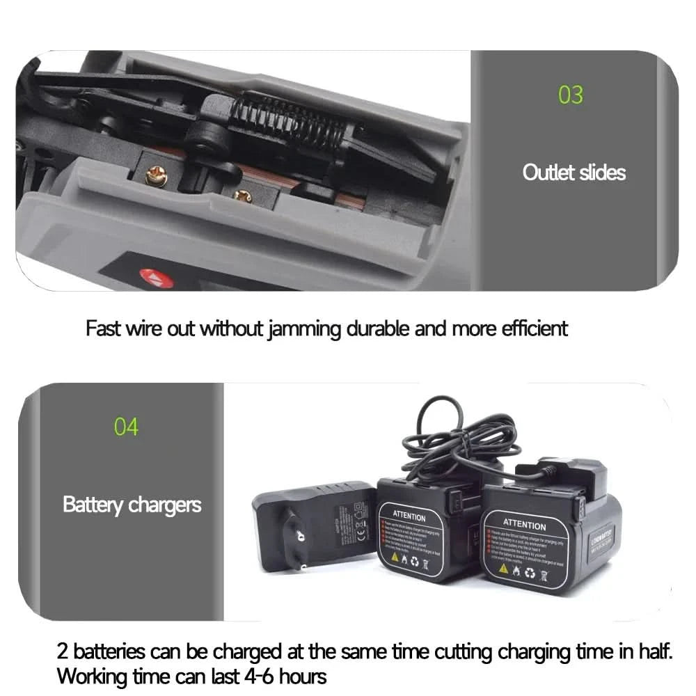 16.8V Electric Tying Binding Garden Tools Garter Plants Branch  Machine grape vine fully automatic knotter