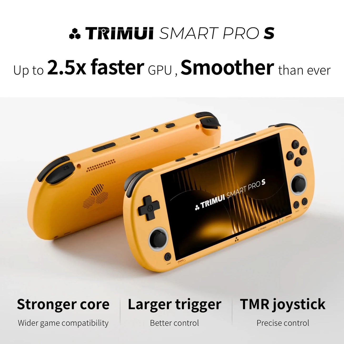 Trimui Smart Pro S Handheld Game Console 4.96'' IPS Screen Linux System Joystick RGB Lighting Retro Video Game Smartpros Gifts