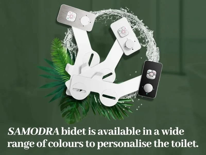 Samodra Toiletten-Bidet-Dusche, ultradünner Bidet-Toilettensitzaufsatz, nicht-elektrischer Bidet-Sprayer, Dual-Düsen, vordere und hintere Reinigung