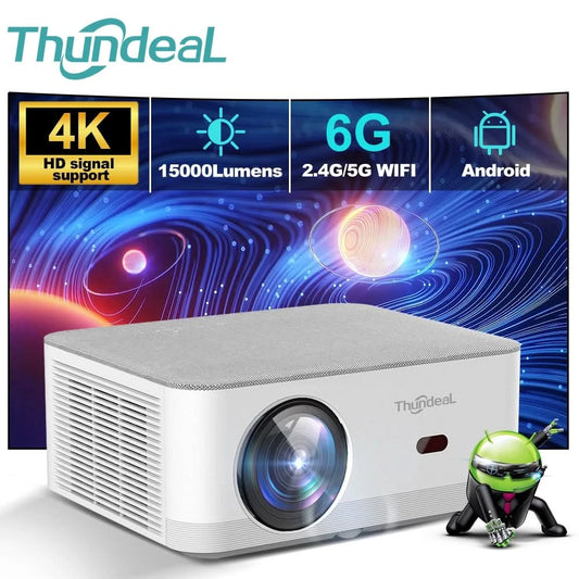 ThundeaL TD92 Pro Full HD Projector Portable Home Theater for 2K 4K 1080P Video Android WIFI Phone TD92Pro Beam Projector Cinema