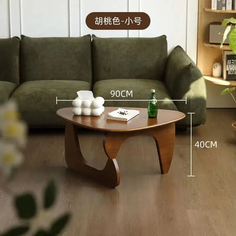 Modern simple creative round coffee table household small apartment living room tempered glass coffee table Internet celebrity
