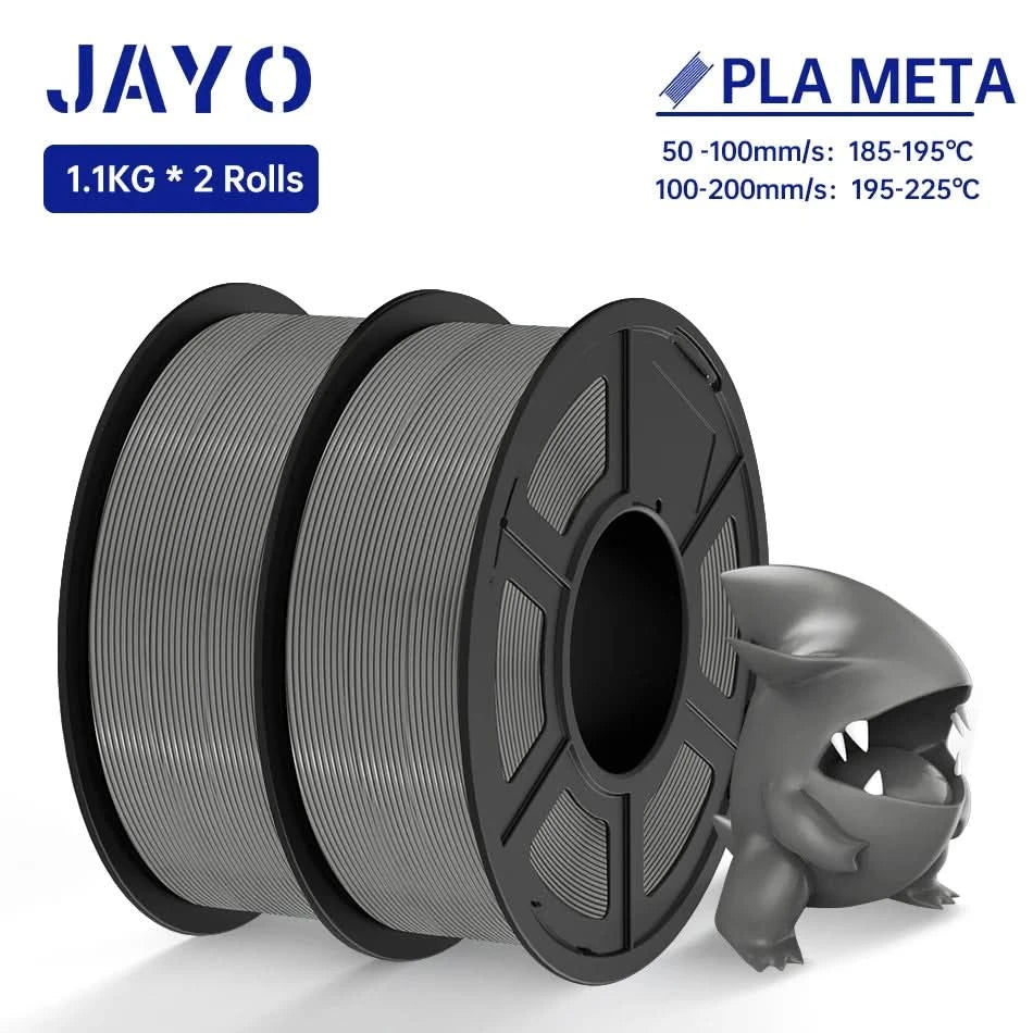 JAYO PETG/PLA/SILK/PLA Meta/PLA+/ABS 2 Rollen 3D-Drucker-Filament 1,75 mm Kreatives Modellmaterial für Kinder für 3D-Stift-Filament