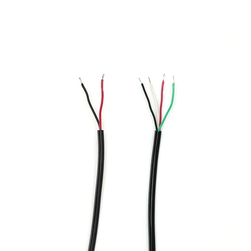1/5/10pcs 30cm Power Supply Cable 2 Pin USB 2.0 A Female Male 4 Pin Wire Jack Charger Charging Cord Extension Connector DIY 5V