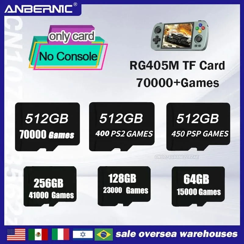 80000Games 512G POWKIDDY X55 5.5INCH IPS Screen RK3566 Handheld Game Console Linux Open-Source Retro Console HD Gifts