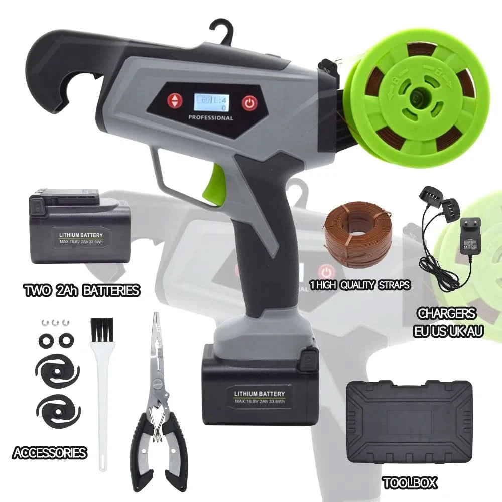 16.8V Electric Tying Binding Garden Tools Garter Plants Branch  Machine grape vine fully automatic knotter